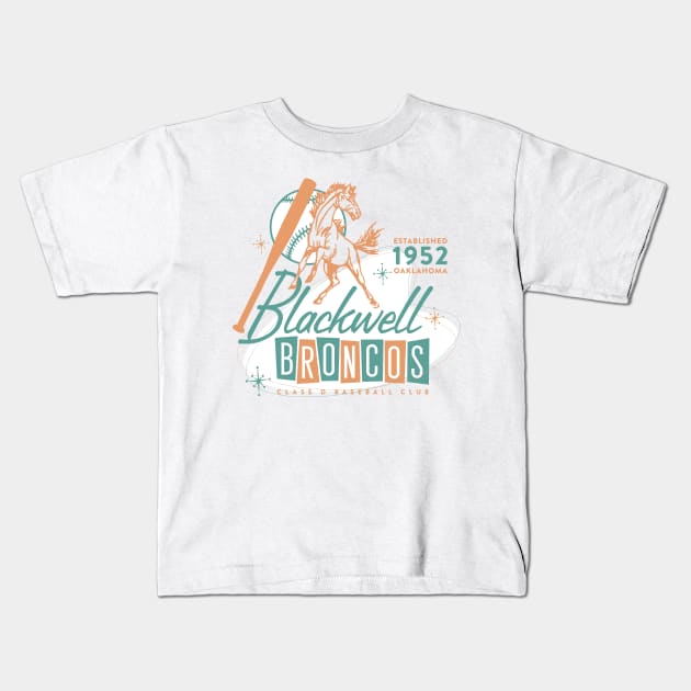 Blackwell Broncos Kids T-Shirt by MindsparkCreative